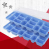 Fackelmann Ice Trays 49353, 2-pack, With Lid, 25x10 cm, Plastic, Blue