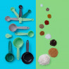 Tasty Go Green Measuring Spoons, 10-Piece Set 678098, 10 sizes, Plastic, Multicolor