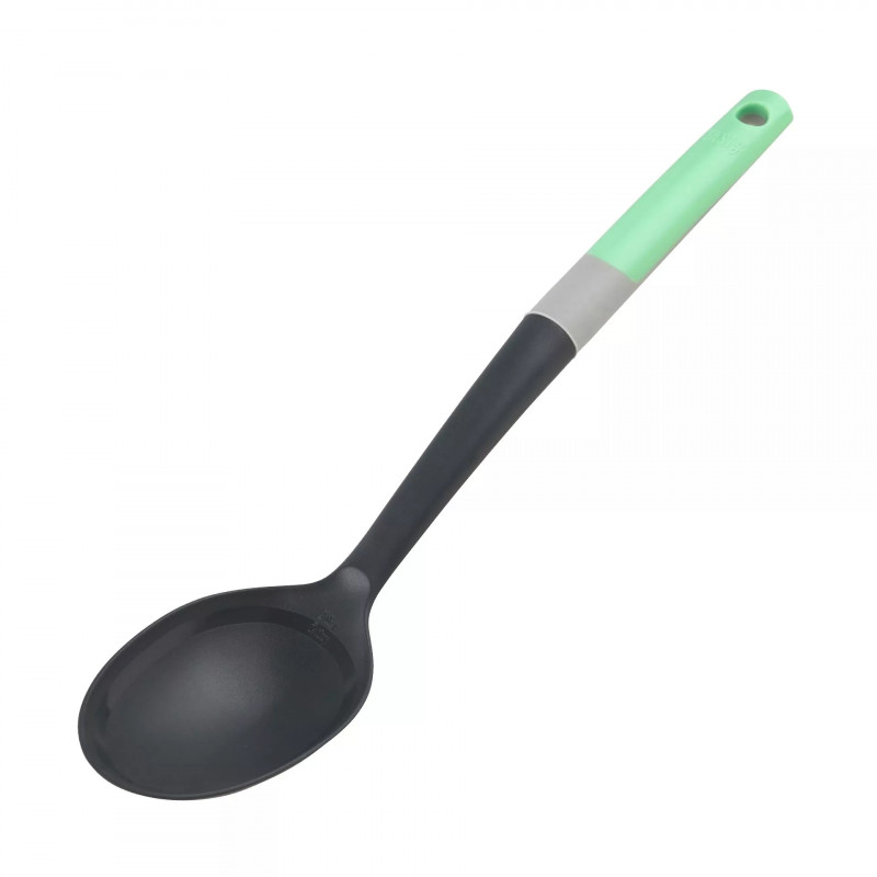 Tasty Go Green 678096 Serving Spoon with Scale, Soft Handle, 34 cm, Plastic, Green