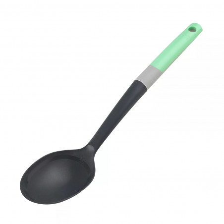 Tasty Go Green 678096 Serving Spoon with Scale, Soft Handle, 34 cm, Plastic, Green