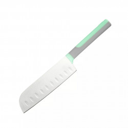 Μαχαίρι Santoku Tasty Go Green 678094, Μαλακή λαβή, 13 cm, Ανοξείδωτο, Πράσινο