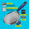 Tasty Strainer 678048, 2 Handles, 14x29 cm, Stainless Steel, Blue