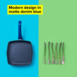 Tasty Everyday Grill Pan 678555, 24 cm, Induction, Aluminum, Non-stick coating, Blue