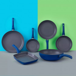 Tasty Everyday Grill Pan 678555, 24 cm, Induction, Aluminum, Non-stick coating, Blue