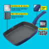 Tasty Everyday Grill Pan 678555, 24 cm, Induction, Aluminum, Non-stick coating, Blue