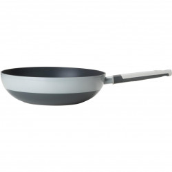 Tigaie wok Tasty 678535, 28 cm, Mаner moale, Aluminiu, Acoperire antiaderenта, Gri