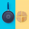 Tasty 678520 Pancake Pan, 26 cm, Portioning System, Induction, Non-stick Coating, Blue