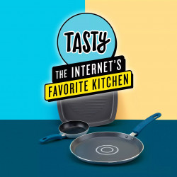 Tasty 678520 Pancake Pan, 26 cm, Portioning System, Induction, Non-stick Coating, Blue
