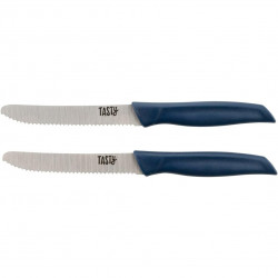 Tasty Ocean Blue Serrated Knife Set 678267, 2-piece set, 21 cm, Stainless steel, Soft-grip handle, Blue