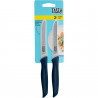 Tasty Ocean Blue Serrated Knife Set 678267, 2-piece set, 21 cm, Stainless steel, Soft-grip handle, Blue