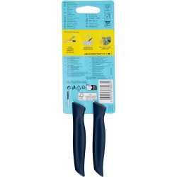 Tasty Ocean Blue Serrated Knife Set 678267, 2-piece set, 21 cm, Stainless steel, Soft-grip handle, Blue