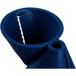 Tasty 678425 2-in-1 Spiral Slicer, 10.5 x 5 x 7 cm, Funnel Shape, Stainless Steel, Blue