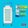 Tasty 678422 Multifunctional Grater, 27x11 cm, 4 Attachments, Stainless Steel, Blue