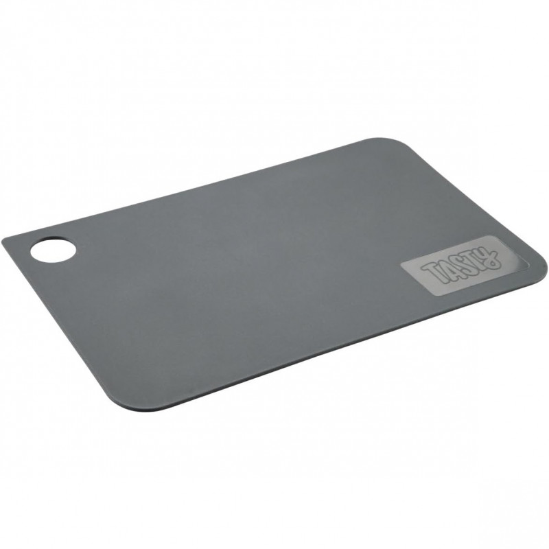 Tasty Cutting Board 678357, 24.5 x 16 cm, Hanging Hole, Plastic, Gray