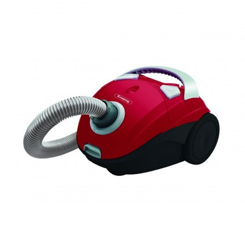 Rosberg R51001J Bagged Vacuum Cleaner, 700W, 1.5 L, Accessories, Red
