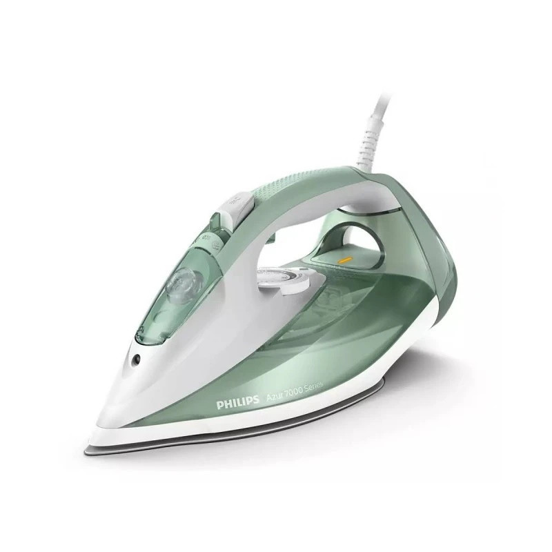 Fier de calcat Philips Series 7000 DST7012/70, 2600W, 300 ml, 45 g/min, SteamGlide Plus, Quick Calc Release, Verde