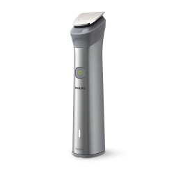 Μηχανή trimmer 10 σε 1 Philips MG5920/15, Πολυλειτουργικό, 120 λεπτά λειτουργία, Αυτοακονιζόμενες λεπίδες, BeardSense, Γκρι