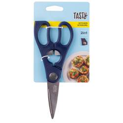 Tasty Ocean Blue Kitchen Shears 678412, Bottle Opener, 20 cm, Stainless Steel, Blue