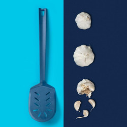 Tasty 678130 Spatula, 36 x 9 cm, Suitable for non-stick cookware, Heat-resistant, Beveled edge, Blue