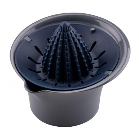 Tasty Ocean Blue 678393 Manual Citrus Juicer, 0.6 L Juice Container, Blue/Gray