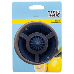 Tasty Ocean Blue 678393 Manual Citrus Juicer, 0.6 L Juice Container, Blue/Gray
