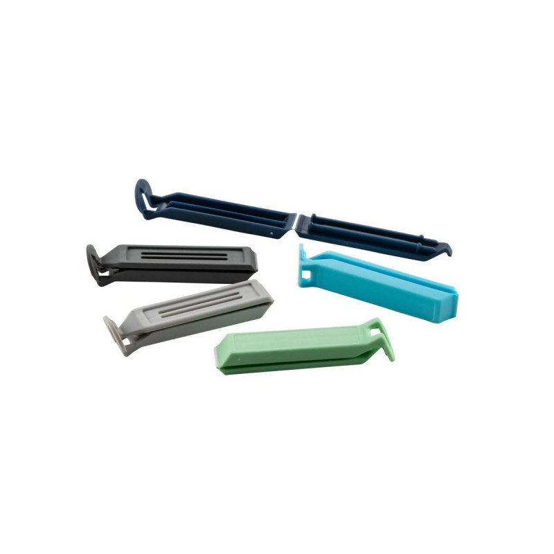 Set of 5 Tasty 678437 Sealing Clips, Plastic, Multicolor