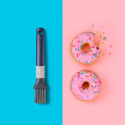 Tasty Rocky Structure 678321 Spatula, 19 x 5.4 cm, Flexible, Soft Handle, Hanging Hole, Blue