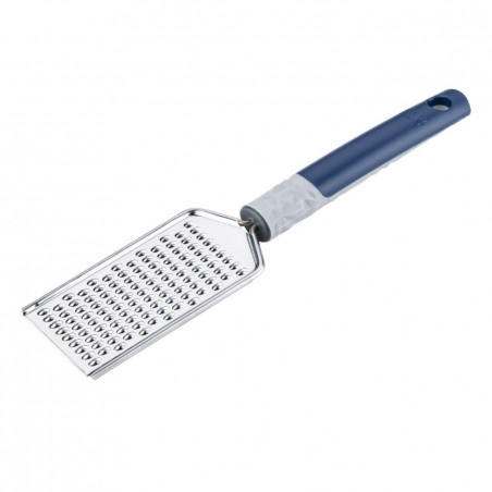 Tasty Rocky Structure 678322 Hand Grater, 25 x 5.7 cm, Stainless Steel, Eco-Friendly, Ergonomic Handle, Blue