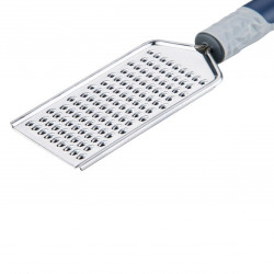 Tasty Rocky Structure 678322 Hand Grater, 25 x 5.7 cm, Stainless Steel, Eco-Friendly, Ergonomic Handle, Blue