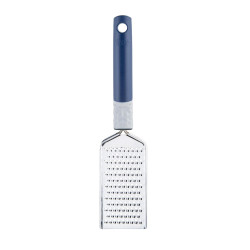 Tasty Rocky Structure 678322 Hand Grater, 25 x 5.7 cm, Stainless Steel, Eco-Friendly, Ergonomic Handle, Blue