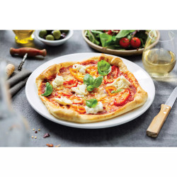 Accesoriu Pizza XXL pentru friteuza Philips HD9953/00, Pizza de pana la 26 cm in 8 minute, Otel, Negru