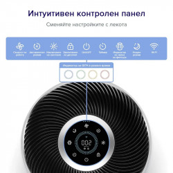 Пречиствател за въздух Levoit Core 400S, 83 м2, 24W, True HEPA, 4 скорости, Таймер, Wi-Fi, Нощен режим, Индикатор за смяна на филтър, Гласови команди, Бял