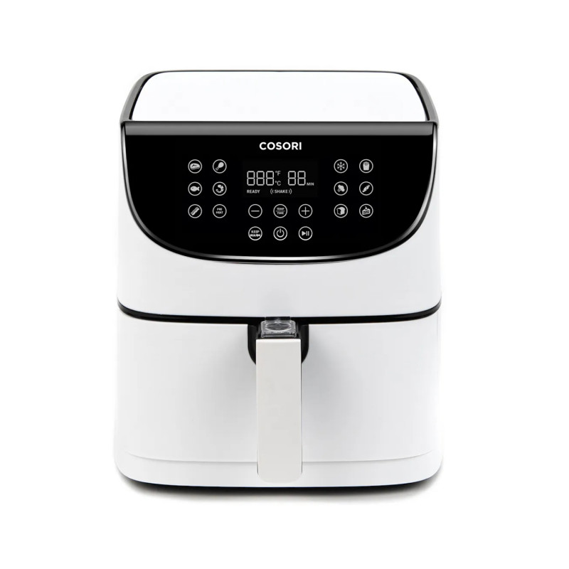 Фритюрник с горещ въздух Cosori Premium Air Fryer CP158-AF, 1700W, 5.5 л, 11 програми, Таймер, Бял