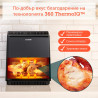 Фритюрник с горещ въздух Cosori Dual Blaze™ CAF-P681S, 1700 W, 6.4 л, 12 програми, Таймер, Черен