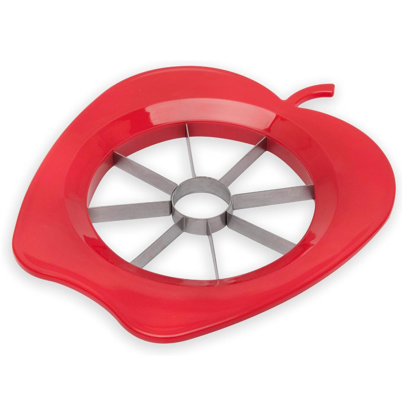 Fackelmann 42015 Apple and Pear Slicer, 2-pack, Stainless Steel, Plastic, Green/Red