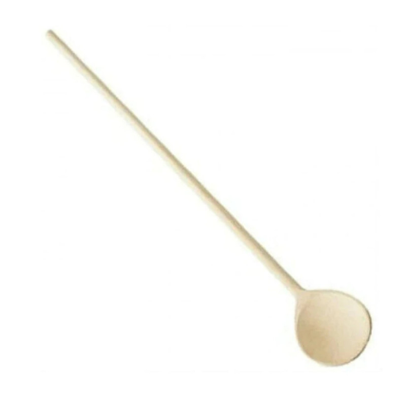 Fackelmann 30230 Wooden Cooking Spoon, 28 cm, Round, Brown