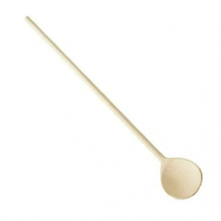 Fackelmann 30230 Wooden Cooking Spoon, 28 cm, Round, Brown