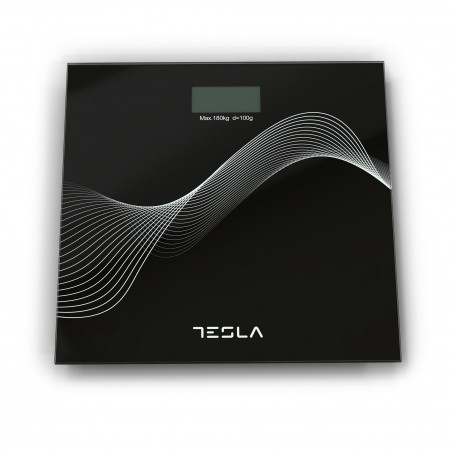 Tesla BS102B Scale, 180 kg, Digital, LCD Display, 30 x 30 cm, Black