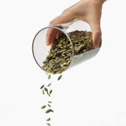 Joseph Joseph Podium 95035 Storage Jar Set with Stand, 5-Piece Set, Stainless Steel