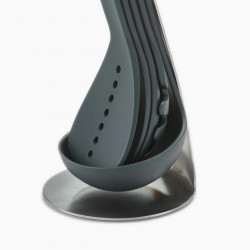 Joseph Joseph 95031 Nest 100 Cookware Set, 5-piece set + stand, Magnetic handles, Plastic, Gray