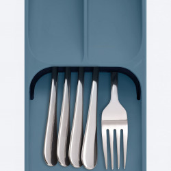 Joseph Joseph Cutlery Organizer 85181, 5 Compartments, BPA-Free, Plastic, Blue