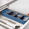 Joseph Joseph Cutlery Organizer 85181, 5 Compartments, BPA-Free, Plastic, Blue
