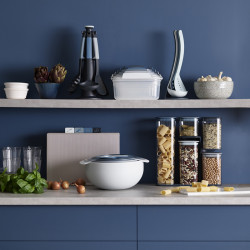 Joseph Joseph Nest Cooking Utensils 10526, 5-piece set, Space-saving design, Magnetic, BPA-free, Blue/Gray