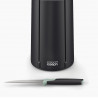 Joseph Joseph Elevate 10541 Knife Set, Japanese Steel, Rotating Stand, BPA-Free, Black/Green