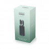 Joseph Joseph Elevate 10541 Knife Set, Japanese Steel, Rotating Stand, BPA-Free, Black/Green