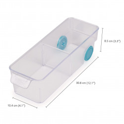 Organizator sertar pentru frigider Joseph Joseph 851662, Fara BPA, Plastic, Transparent