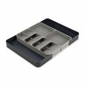 Organizator pentru ustensile Joseph Joseph 85166, 12 compartimente, Extensibil, Plastic, Gri