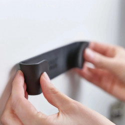 Set of 4 Joseph Joseph Lid Holders 85149, Easy adhesive installation, Plastic, Gray