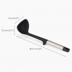 Joseph Joseph Elevate 10572 Ladle, Hanging Hole, Black/Stainless Steel