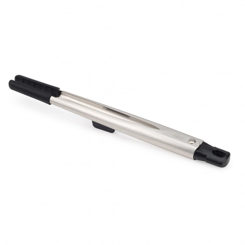 Joseph Joseph Elevate 10574 Precision Tongs, Heat-resistant up to 270°C, Hanging Loop, Stainless Steel/Black